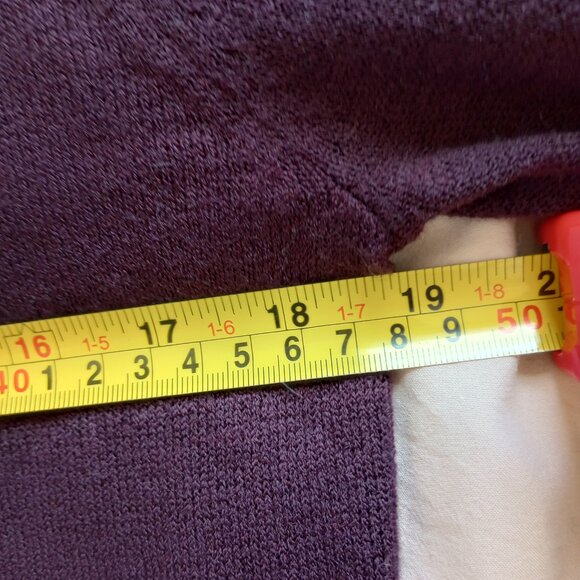 Vintage Deep Purple Whimsygtoh Y2K Sequin Trim Knit Super Soft Top Sag Harbor - Picture 3 of 6